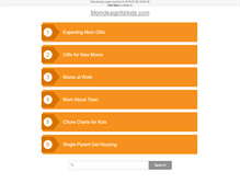 Tablet Screenshot of momdesignforkids.com